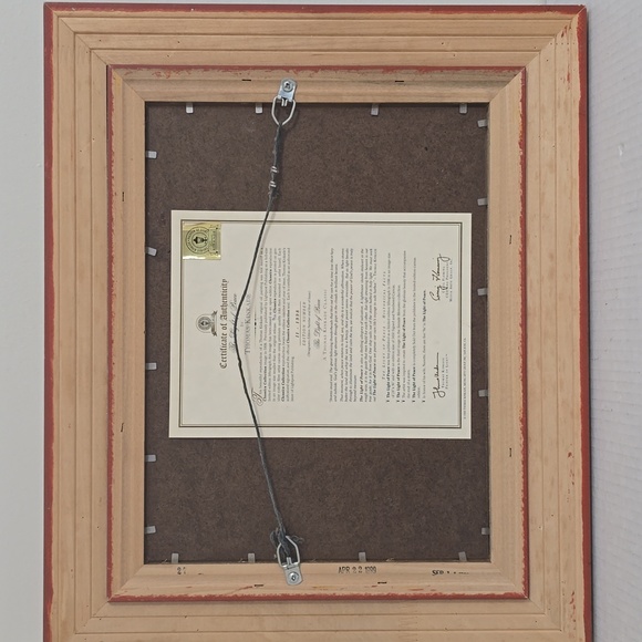 Signed Thomas Kinkade The Light of Peace Canvas With Certificate of Authenticity - Picture 12 of 17